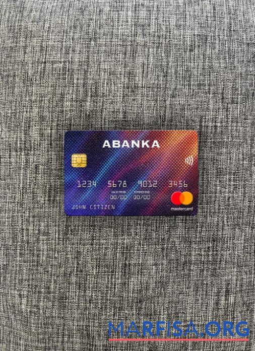 Realistic Slovenia Abanka d.d bank mastercard photolook front example